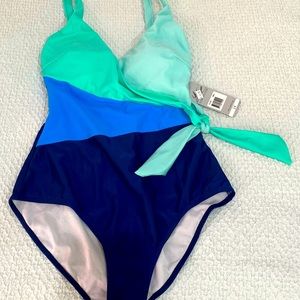 Color block one piece by ingear NWT